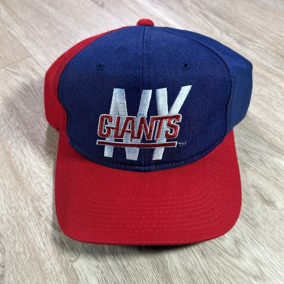VTG Sports Specialties New York Giants Snapback Hat NFL Blue Back‎ Script Wool